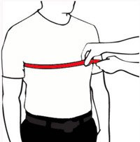 How to measure chest circumference for proper AffloVest size selection